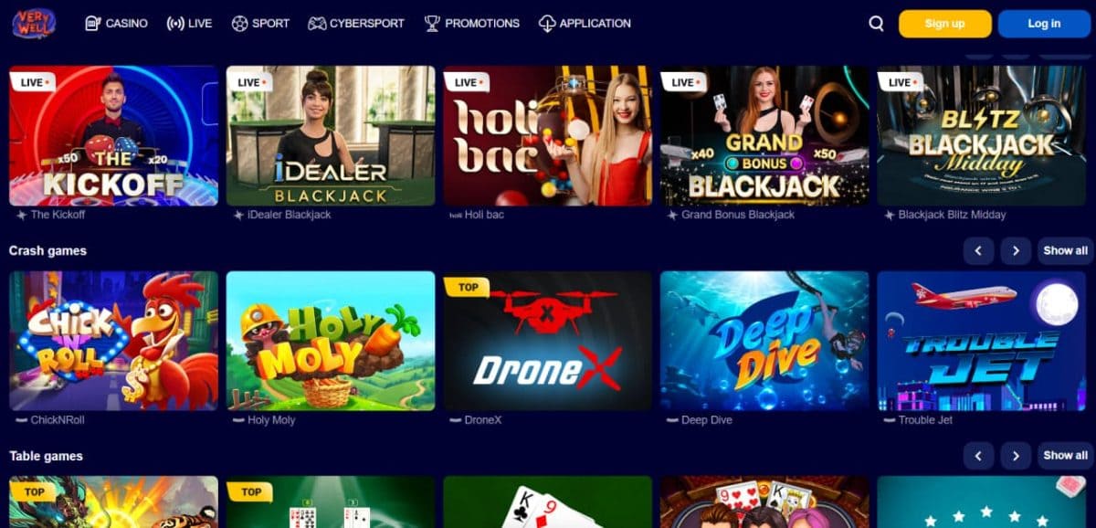 Very Well Casino — Roulette & Live Dealer image 1